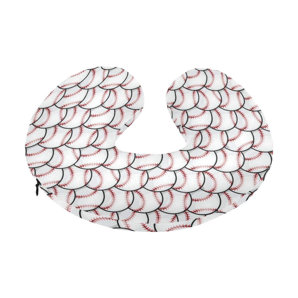 Baseball Pattern U-Shaped Travel Neck Pillow-JTAMIGO.COM