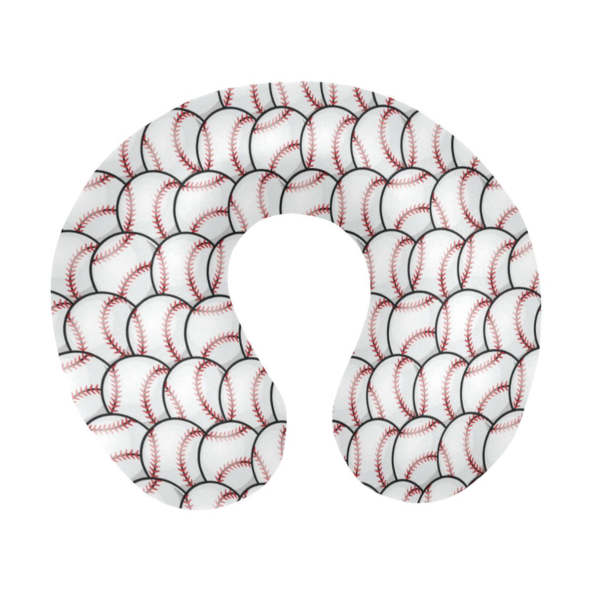 Baseball Pattern U-Shaped Travel Neck Pillow-JTAMIGO.COM