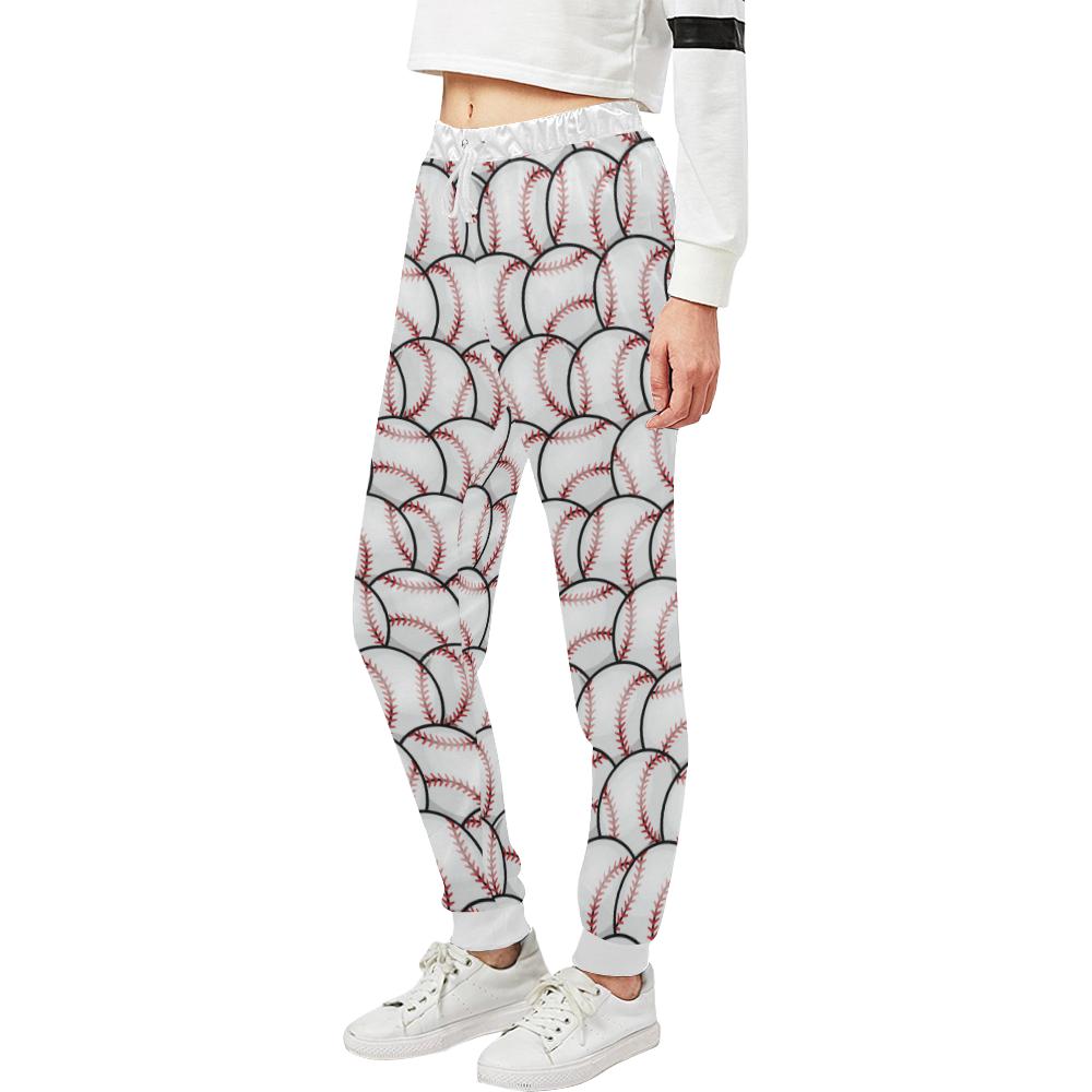 Baseball Pattern Unisex Casual Sweatpants (Model L11)-JTAMIGO.COM