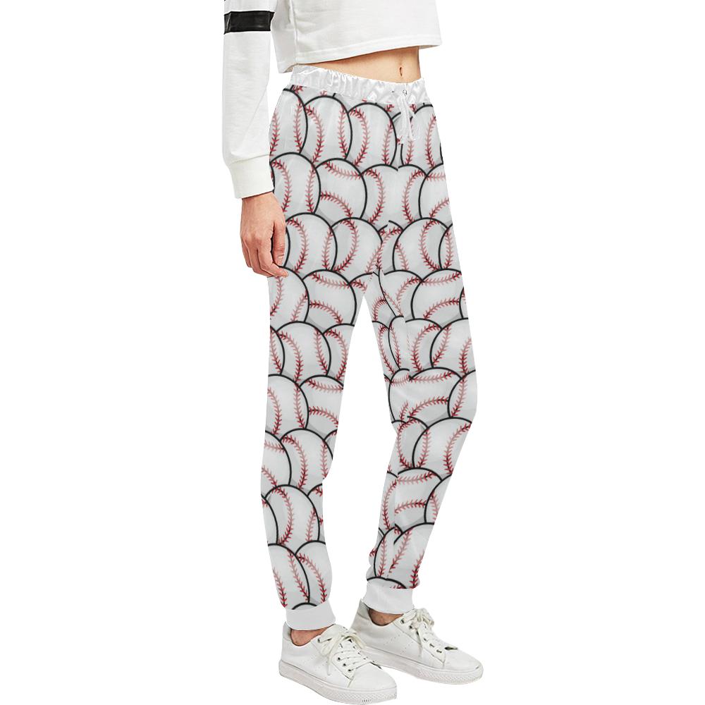 Baseball Pattern Unisex Casual Sweatpants (Model L11)-JTAMIGO.COM