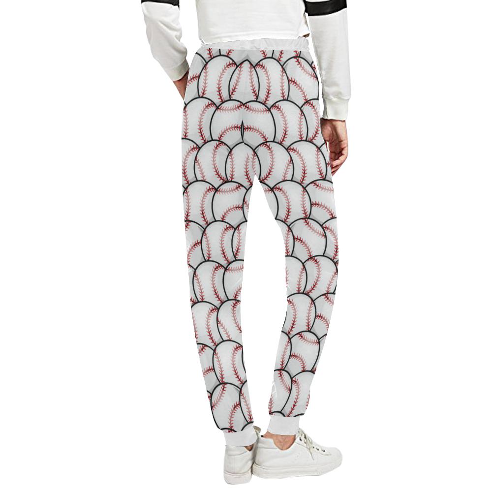 Baseball Pattern Unisex Casual Sweatpants (Model L11)-JTAMIGO.COM