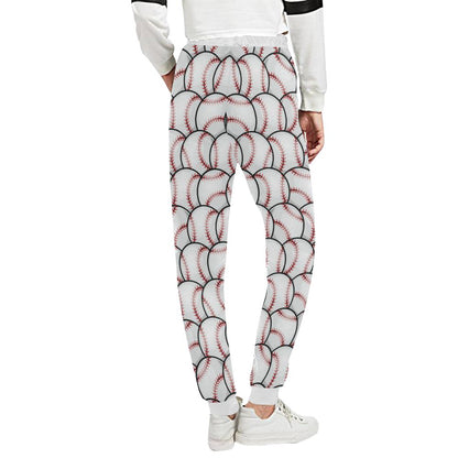 Baseball Pattern Unisex Casual Sweatpants (Model L11)-JTAMIGO.COM