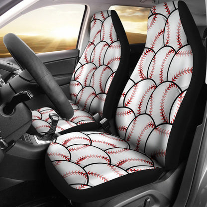Baseball Pattern Universal Fit Car Seat Covers
