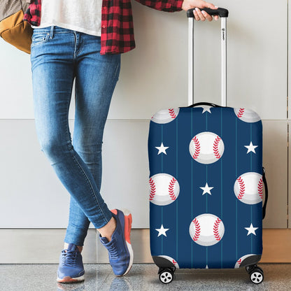Baseball Star Print Pattern Luggage Cover Protector