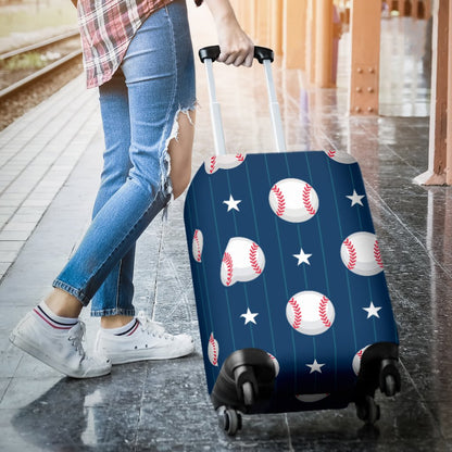 Baseball Star Print Pattern Luggage Cover Protector