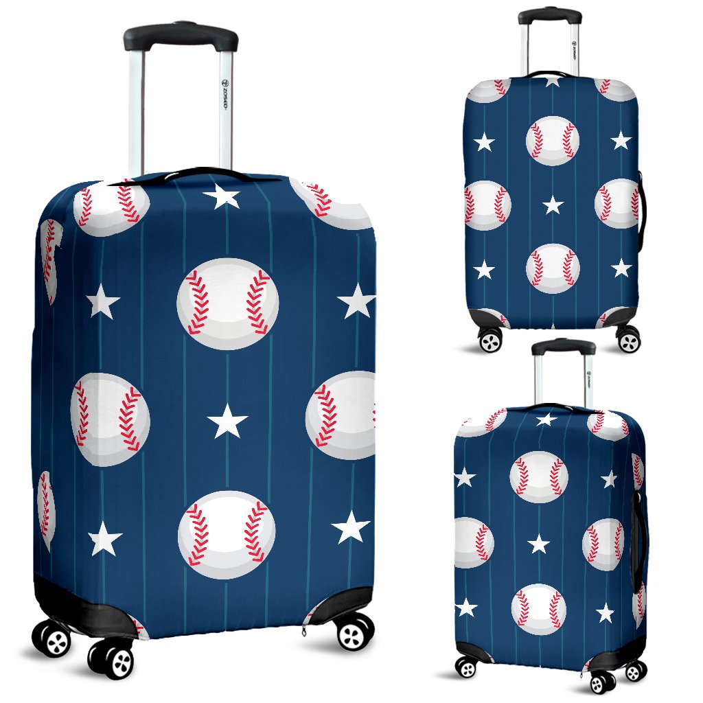 Baseball Star Print Pattern Luggage Cover Protector