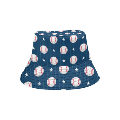 Baseball Star Print Pattern Unisex Bucket Hat