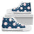 Baseball Star Print Pattern Women High Top Shoes