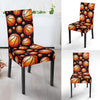 Basketball Black Background Pattern Dinning Chair Slipper-JTAMIGO.COM