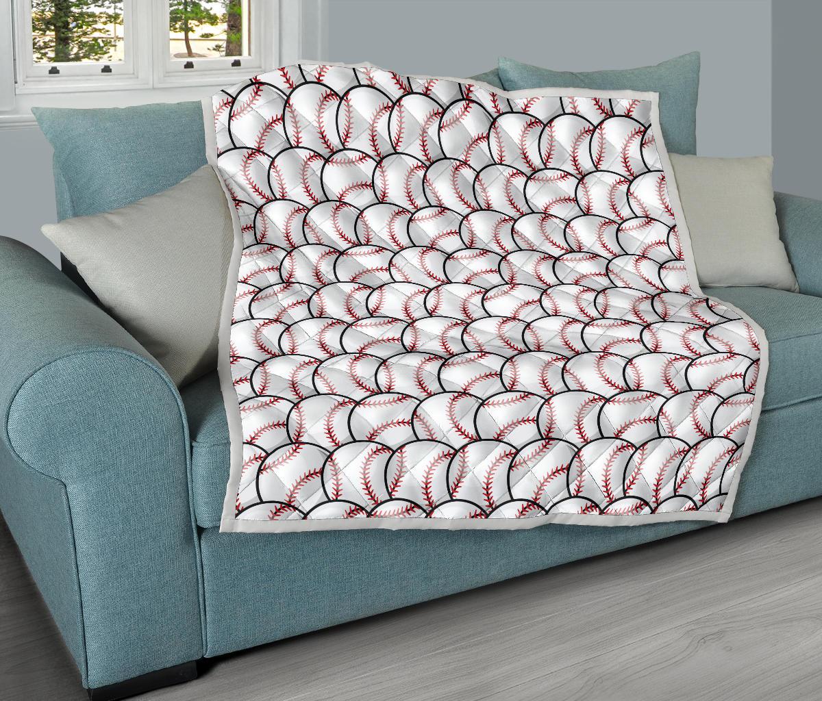 Basketball Black Background Pattern Premium Quilt-JTAMIGO.COM
