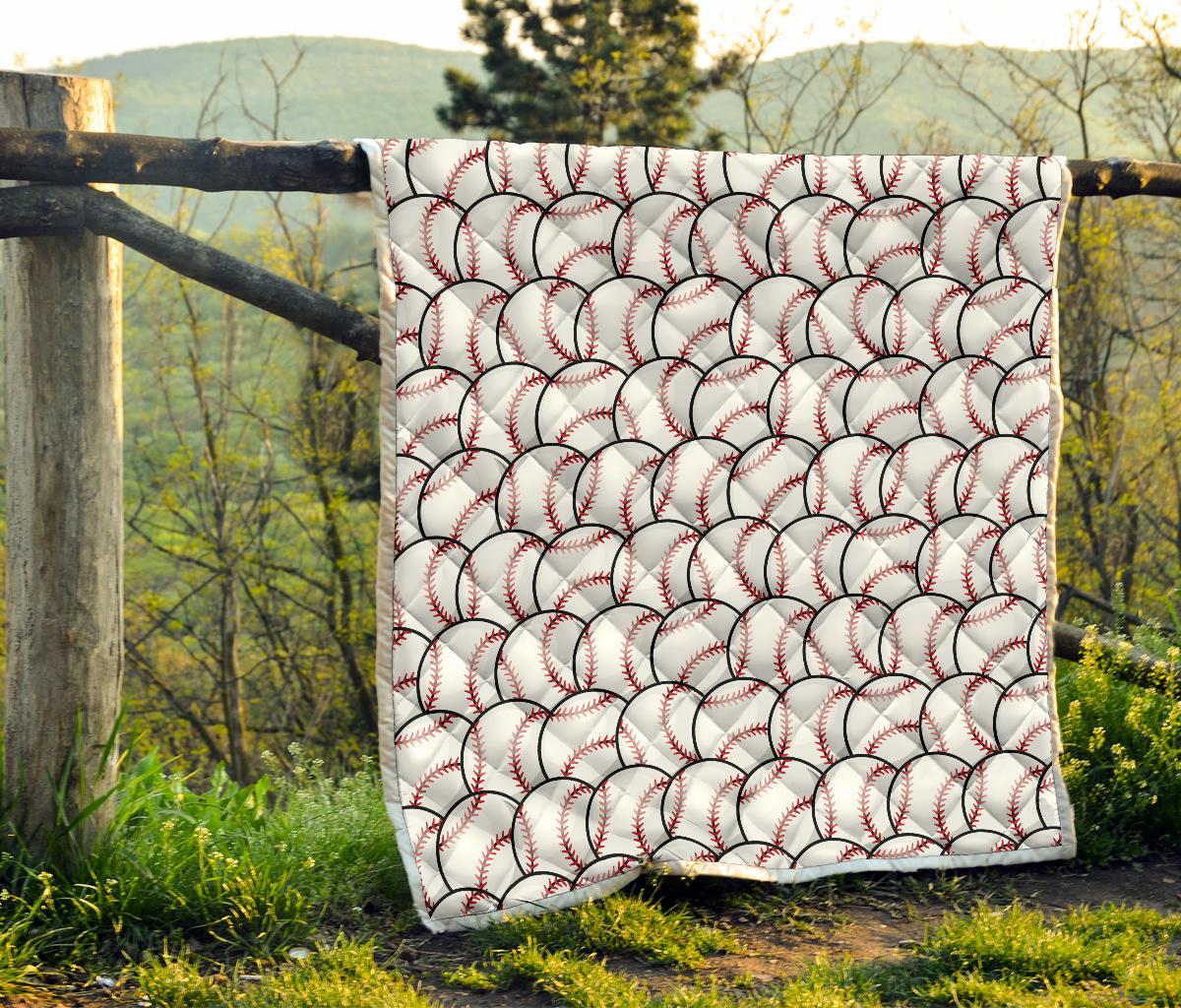 Basketball Black Background Pattern Premium Quilt-JTAMIGO.COM