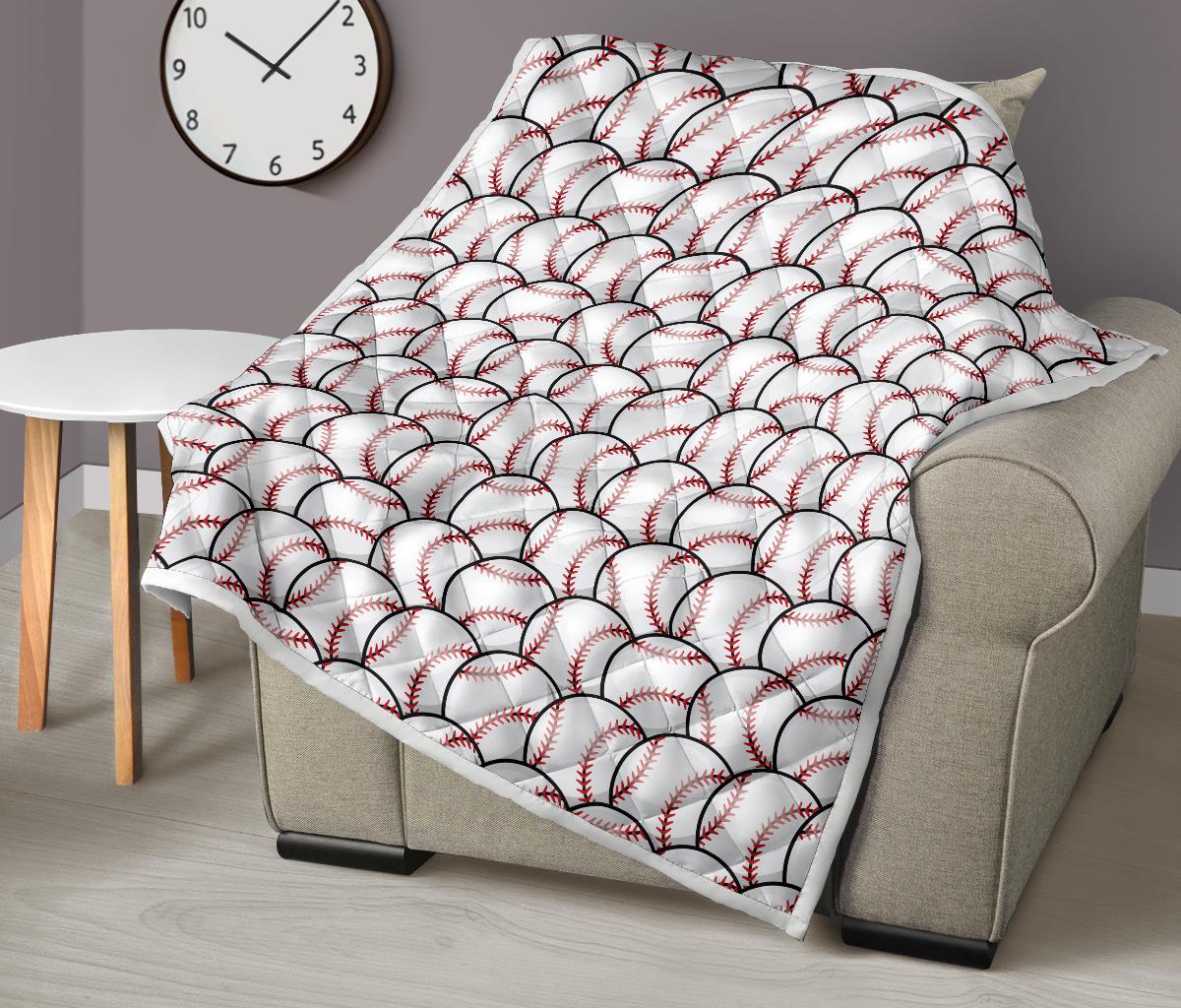 Basketball Black Background Pattern Premium Quilt-JTAMIGO.COM