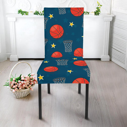 Basketball Classic Print Pattern Dinning Chair Slipper-JTAMIGO.COM