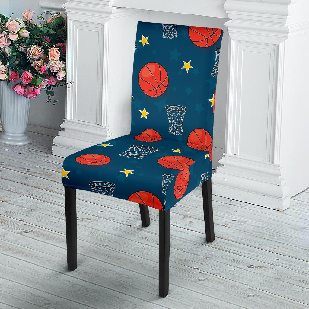 Basketball Classic Print Pattern Dinning Chair Slipper-JTAMIGO.COM