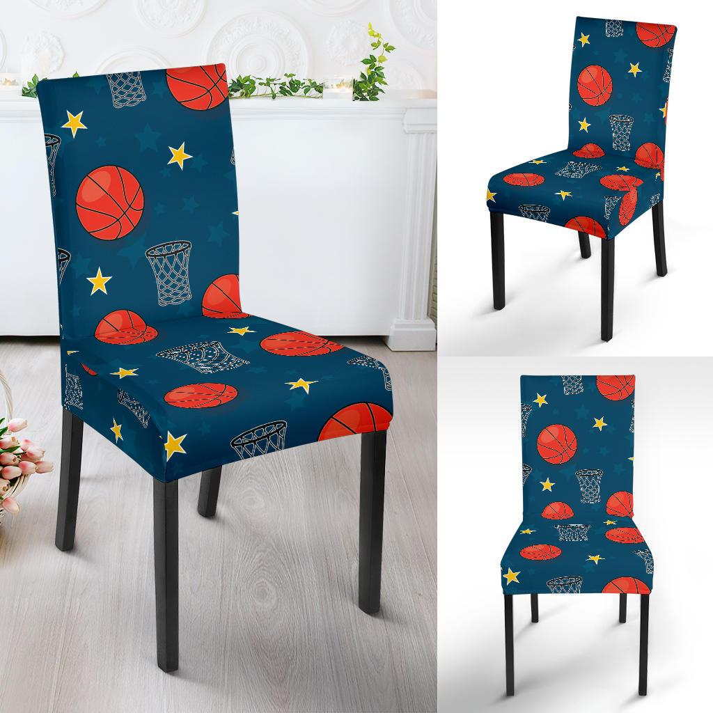 Basketball Classic Print Pattern Dinning Chair Slipper-JTAMIGO.COM