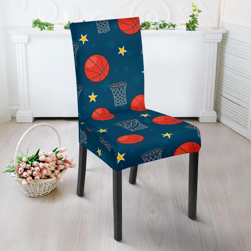 Basketball Classic Print Pattern Dinning Chair Slipper-JTAMIGO.COM