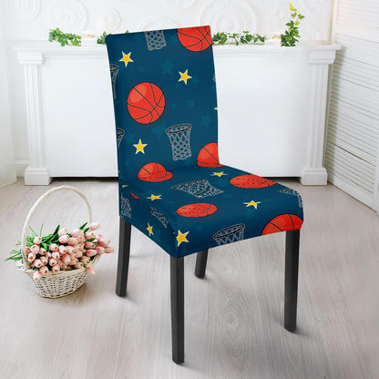 Basketball Classic Print Pattern Dinning Chair Slipper-JTAMIGO.COM