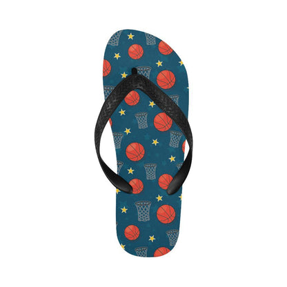 Basketball Classic Print Pattern Flip Flops-JTAMIGO.COM
