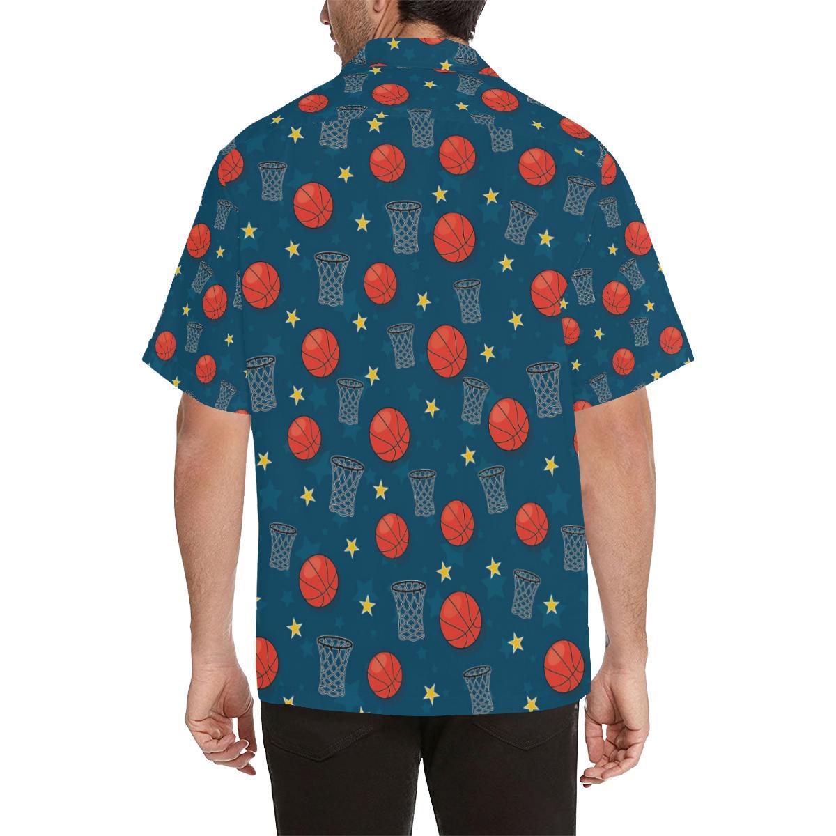 Basketball Classic Print Pattern Men Aloha Hawaiian Shirt