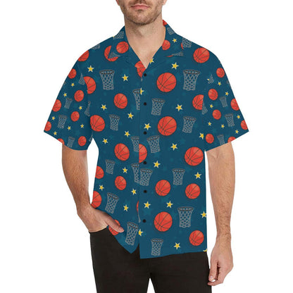 Basketball Classic Print Pattern Men Aloha Hawaiian Shirt