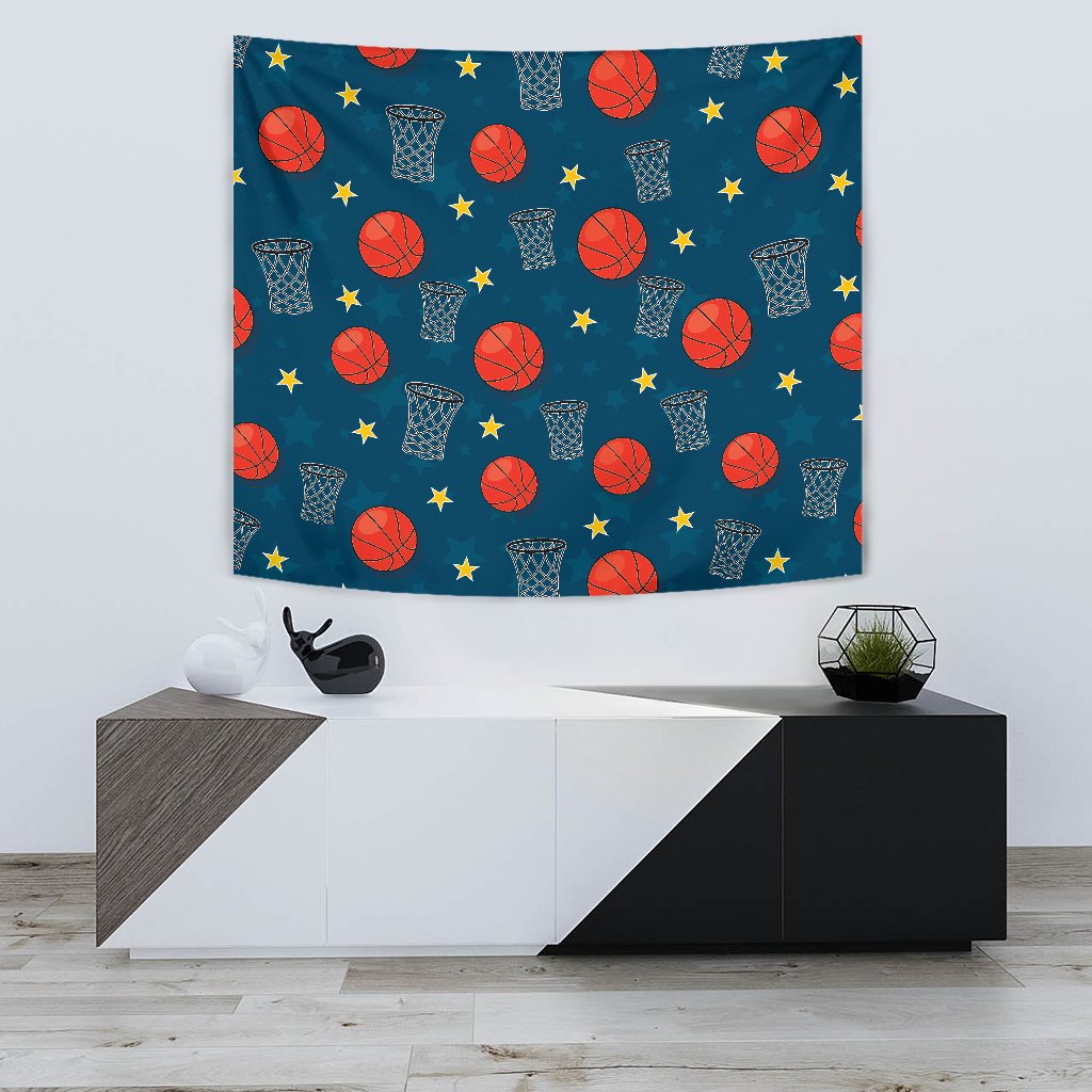 Basketball Classic Print Pattern Tapestry