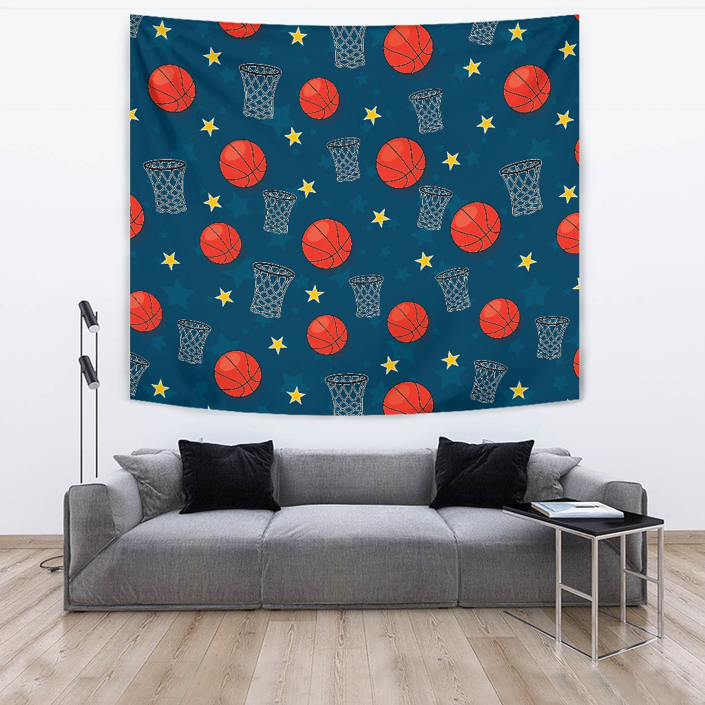 Basketball Classic Print Pattern Tapestry