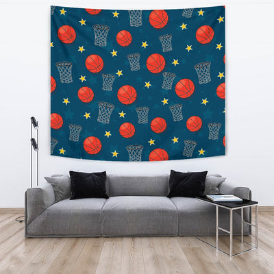 Basketball Classic Print Pattern Tapestry
