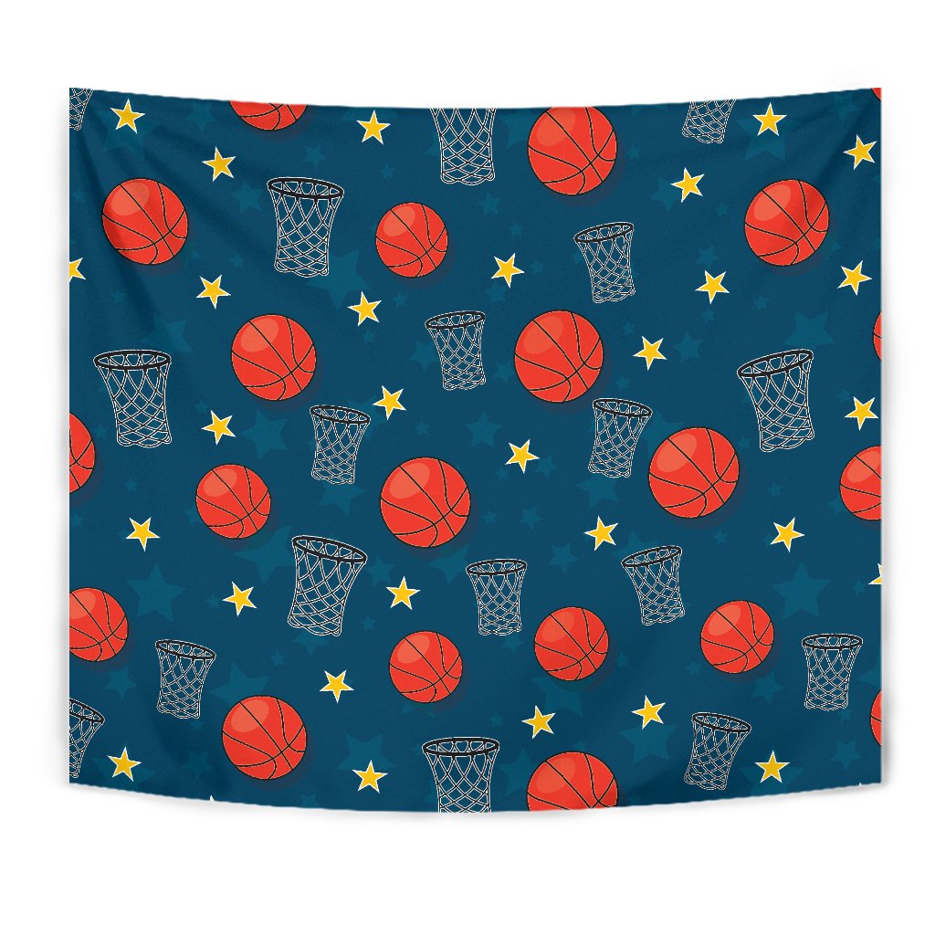 Basketball Classic Print Pattern Tapestry