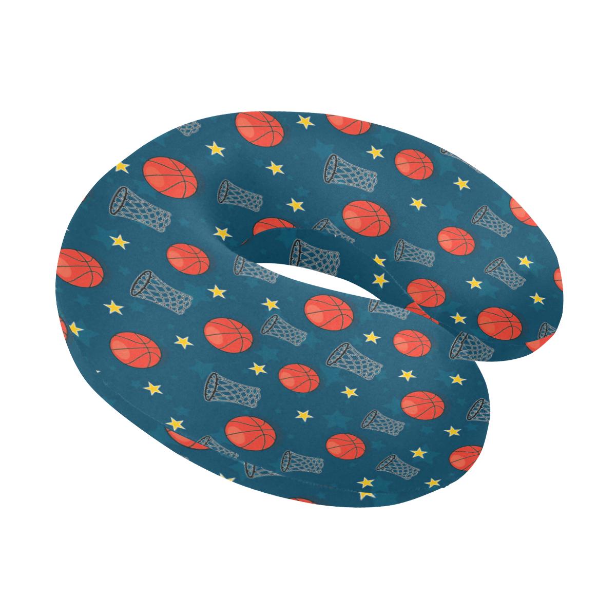 Basketball Classic Print Pattern U-Shaped Travel Neck Pillow-JTAMIGO.COM