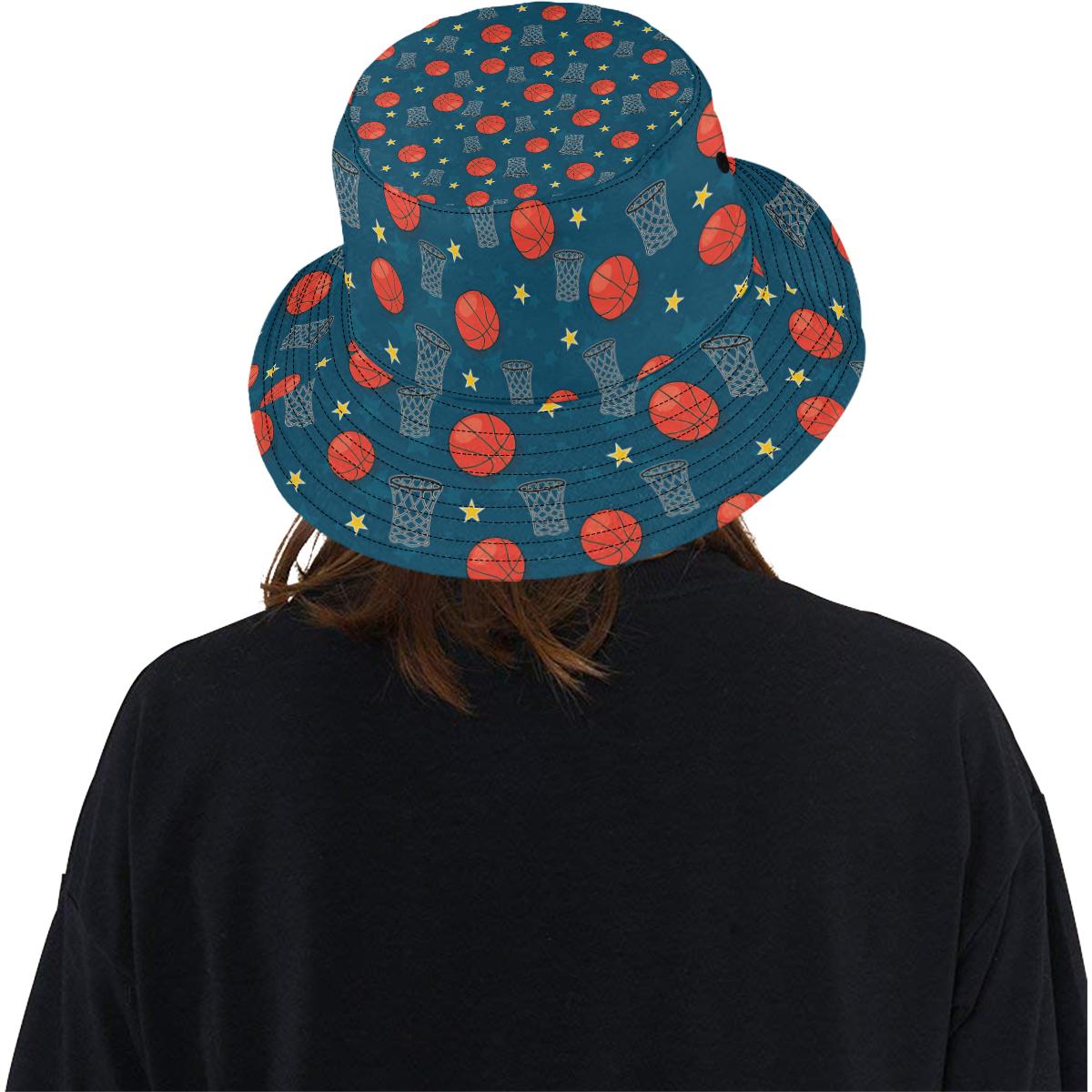 Basketball Classic Print Pattern Unisex Bucket Hat