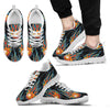 Basketball Fire Print Pattern Men Sneakers Shoes