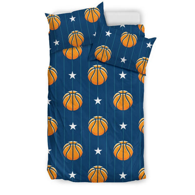 Basketball Star Print Pattern Duvet Cover Bedding Set