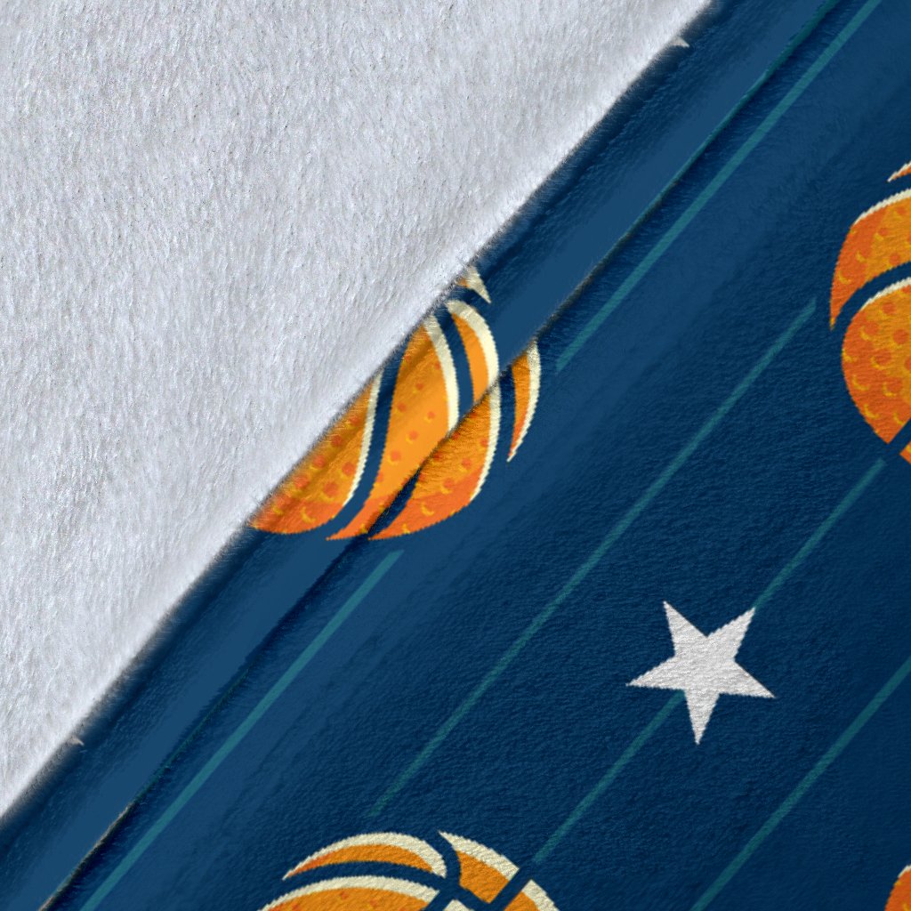 Basketball Star Print Pattern Fleece Blanket