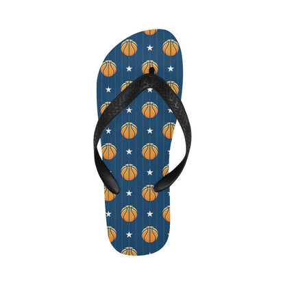 Basketball Star Print Pattern Flip Flops-JTAMIGO.COM