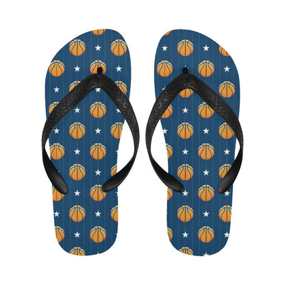 Basketball Star Print Pattern Flip Flops-JTAMIGO.COM
