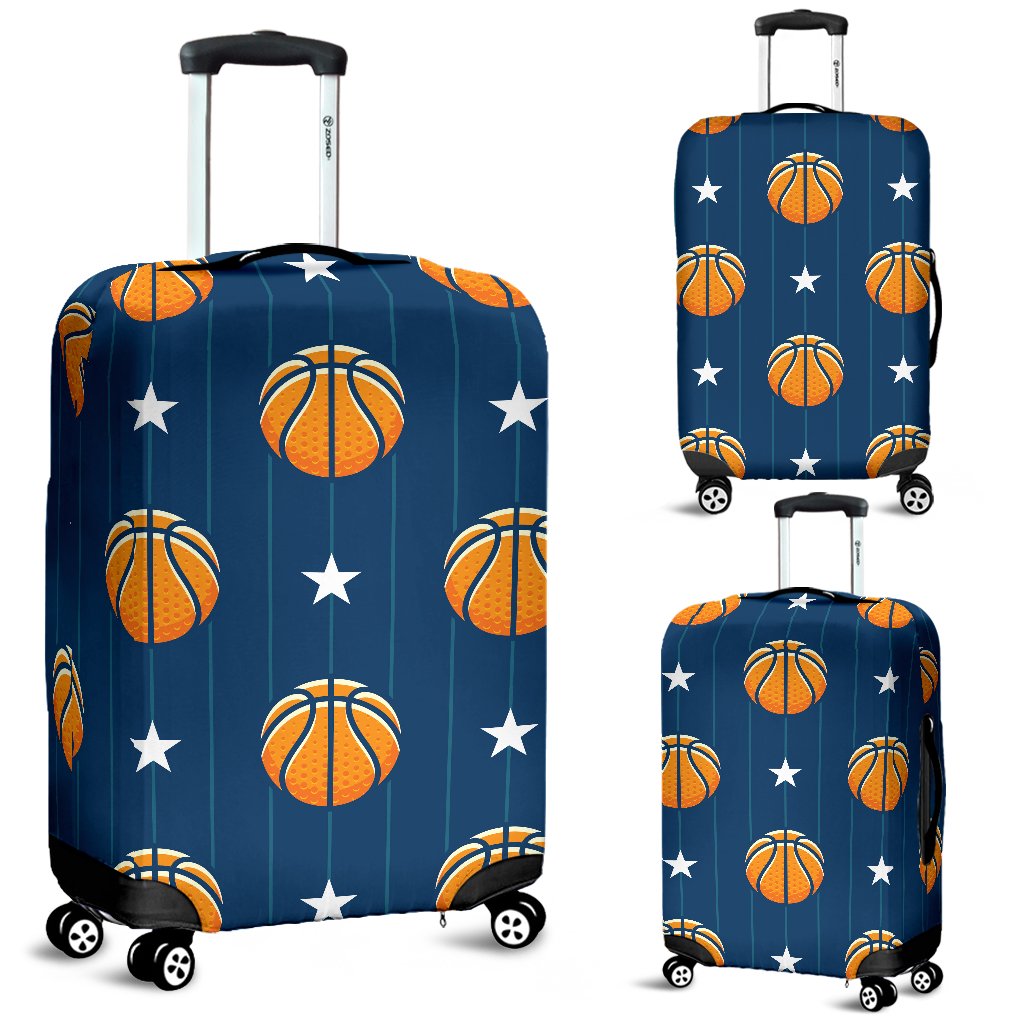 Basketball Star Print Pattern Luggage Cover Protector