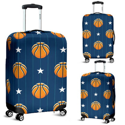 Basketball Star Print Pattern Luggage Cover Protector