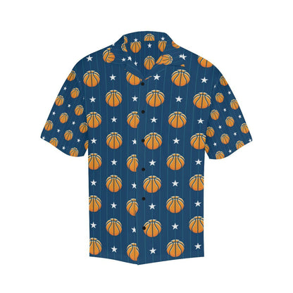 Basketball Star Print Pattern Men Aloha Hawaiian Shirt