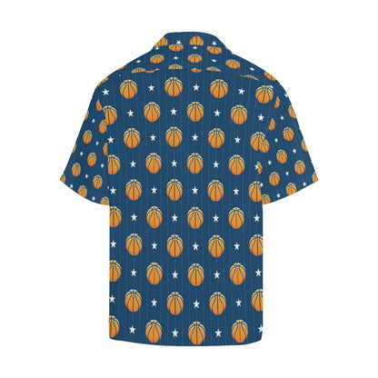 Basketball Star Print Pattern Men Aloha Hawaiian Shirt