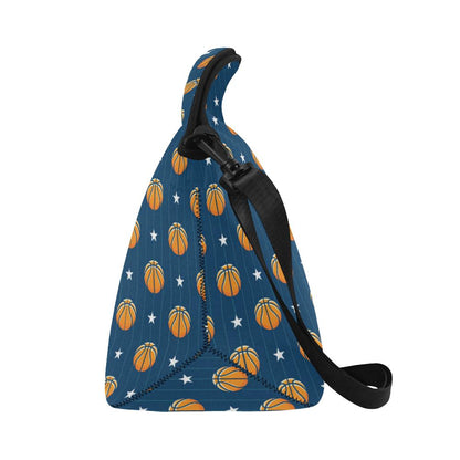 Basketball Star Print Pattern Neoprene Lunch Bag (Model 1669)(Large)-JTAMIGO.COM