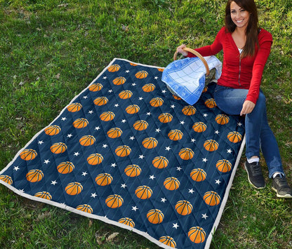 Basketball Star Print Pattern Premium Quilt-JTAMIGO.COM