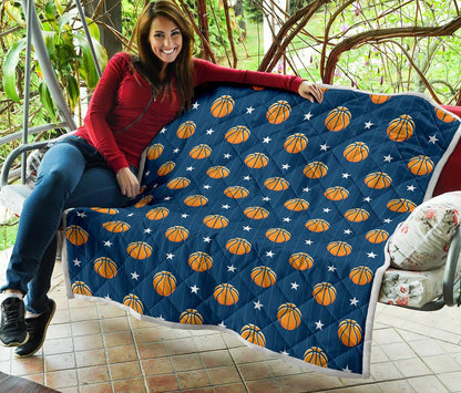 Basketball Star Print Pattern Premium Quilt-JTAMIGO.COM