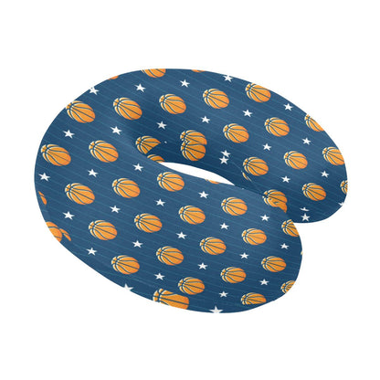 Basketball Star Print Pattern U-Shaped Travel Neck Pillow-JTAMIGO.COM