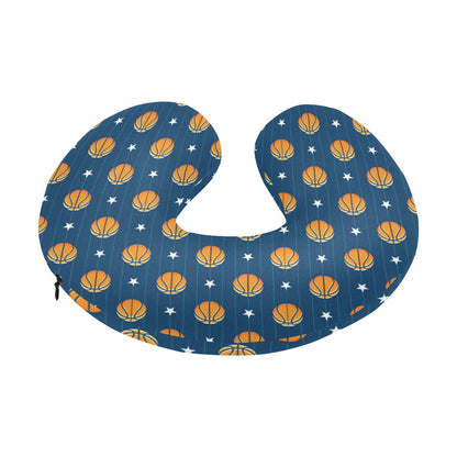 Basketball Star Print Pattern U-Shaped Travel Neck Pillow-JTAMIGO.COM