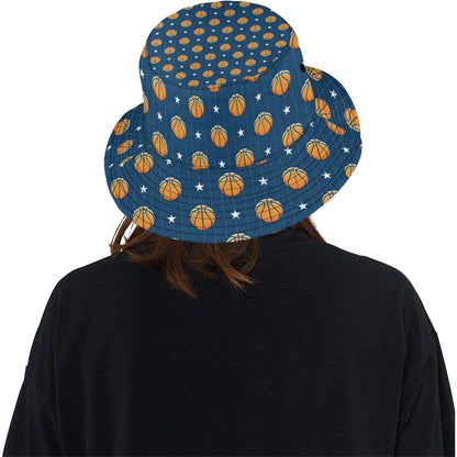 Basketball Star Print Pattern Unisex Bucket Hat