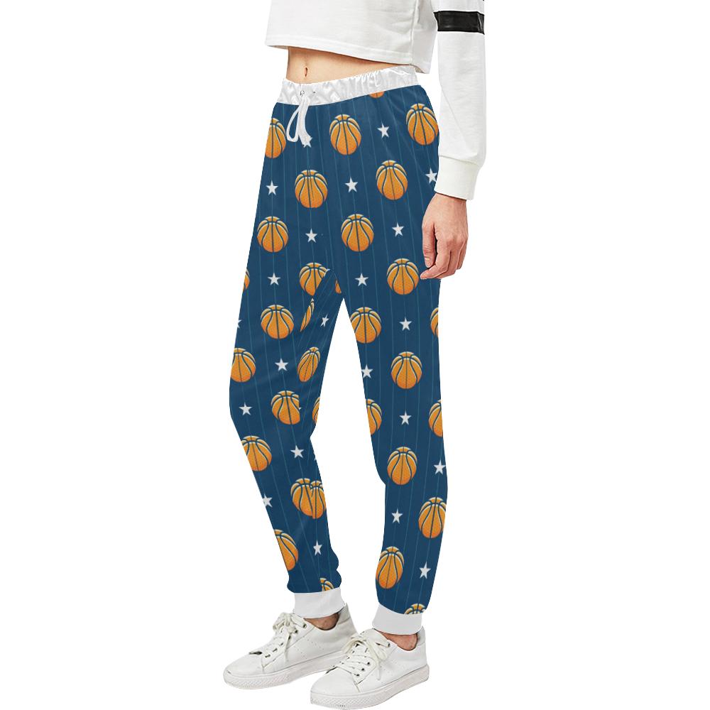 Basketball Star Print Pattern Unisex Casual Sweatpants (Model L11)-JTAMIGO.COM