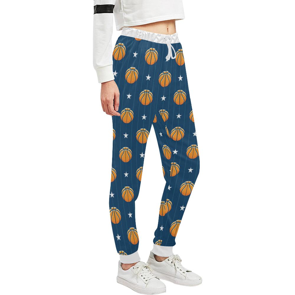 Basketball Star Print Pattern Unisex Casual Sweatpants (Model L11)-JTAMIGO.COM