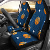 Basketball Star Print Pattern Universal Fit Car Seat Covers