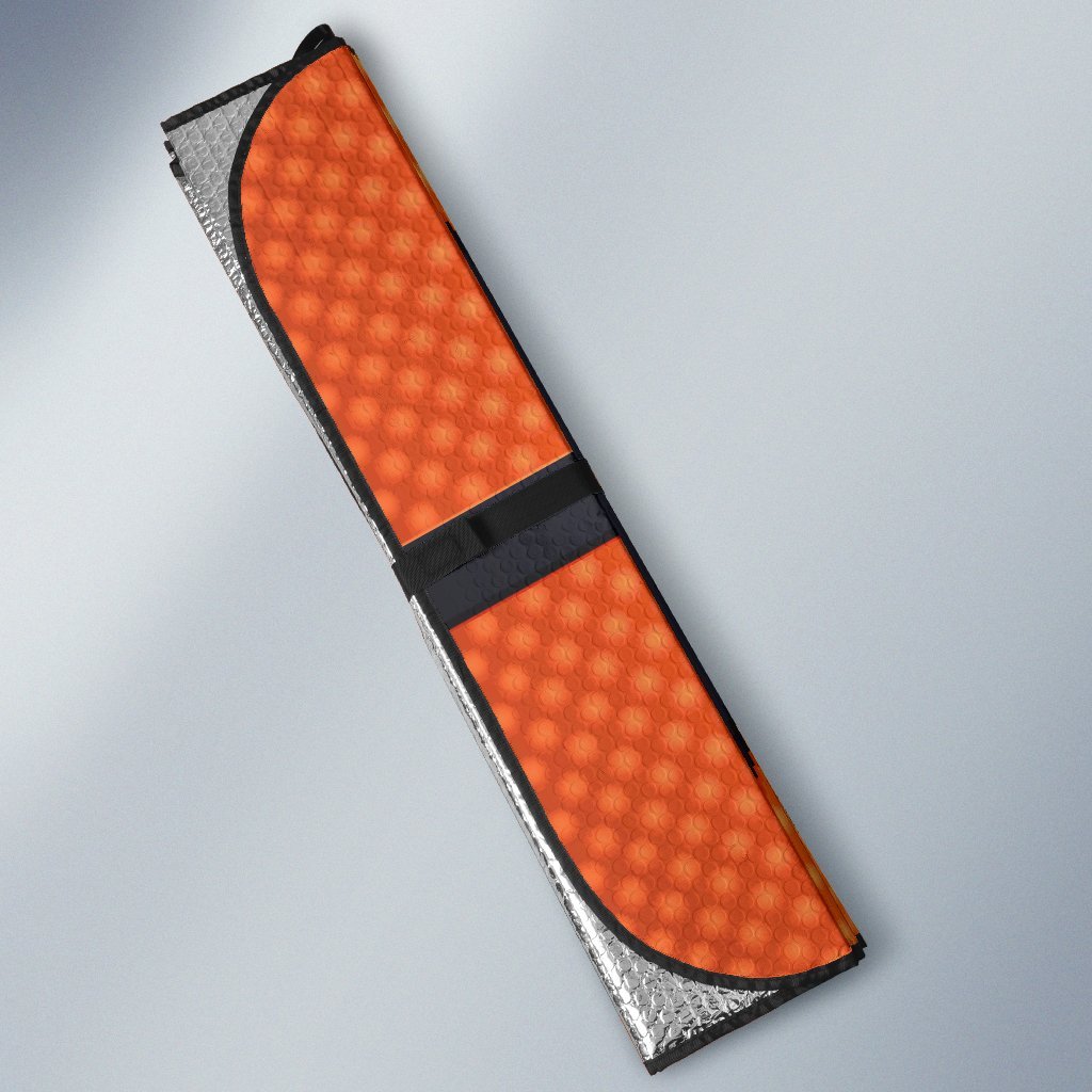 Basketball Texture Print Pattern Car Sun Shade For Windshield
