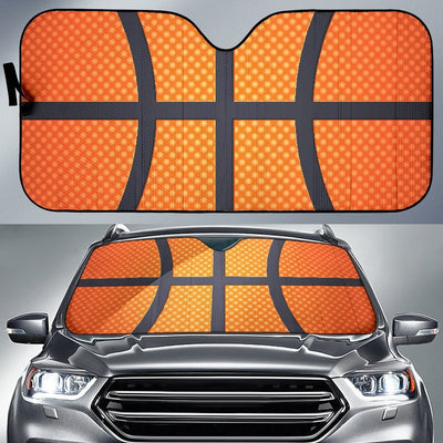 Basketball Texture Print Pattern Car Sun Shade For Windshield